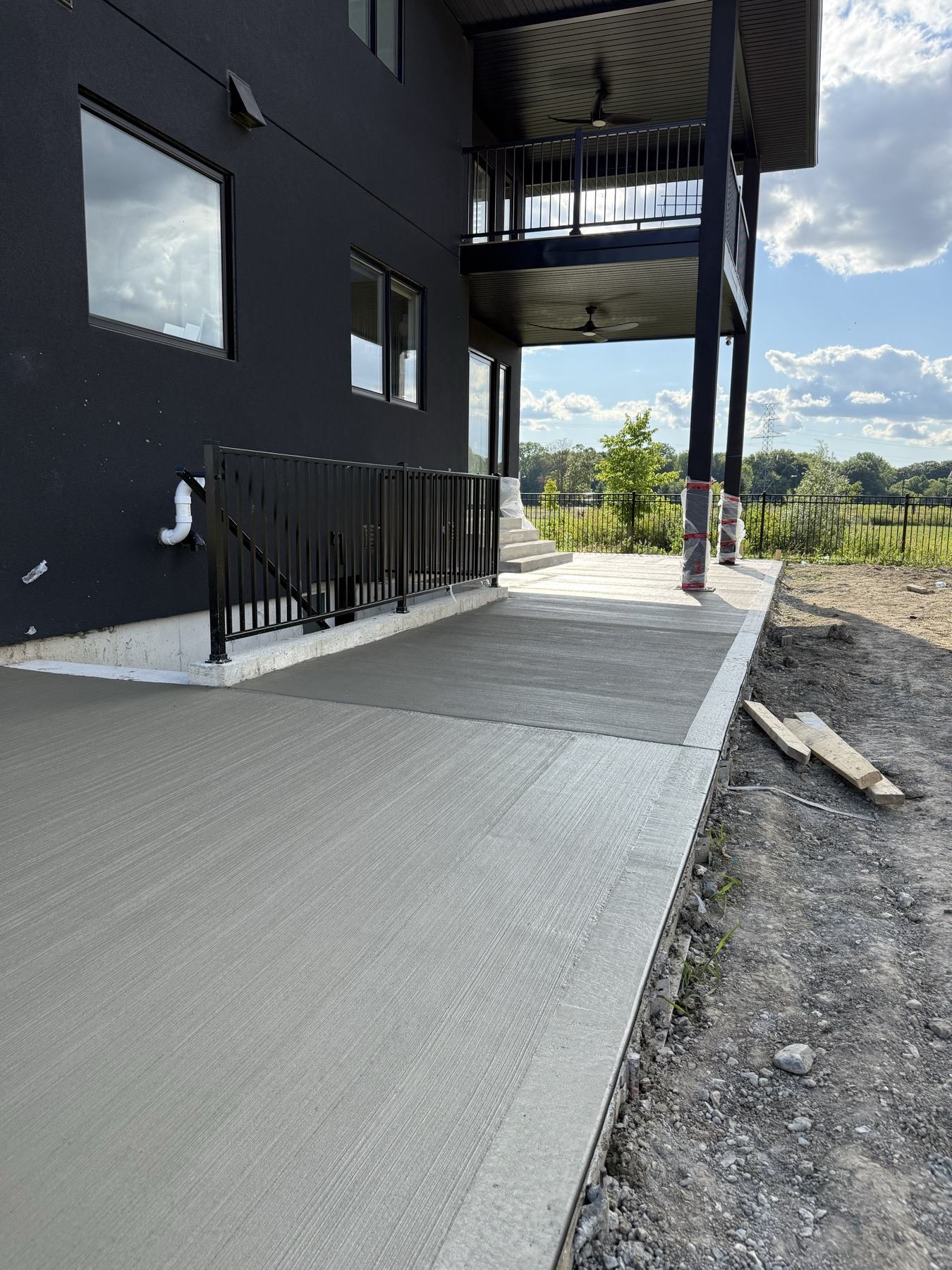 Side entrance walkway