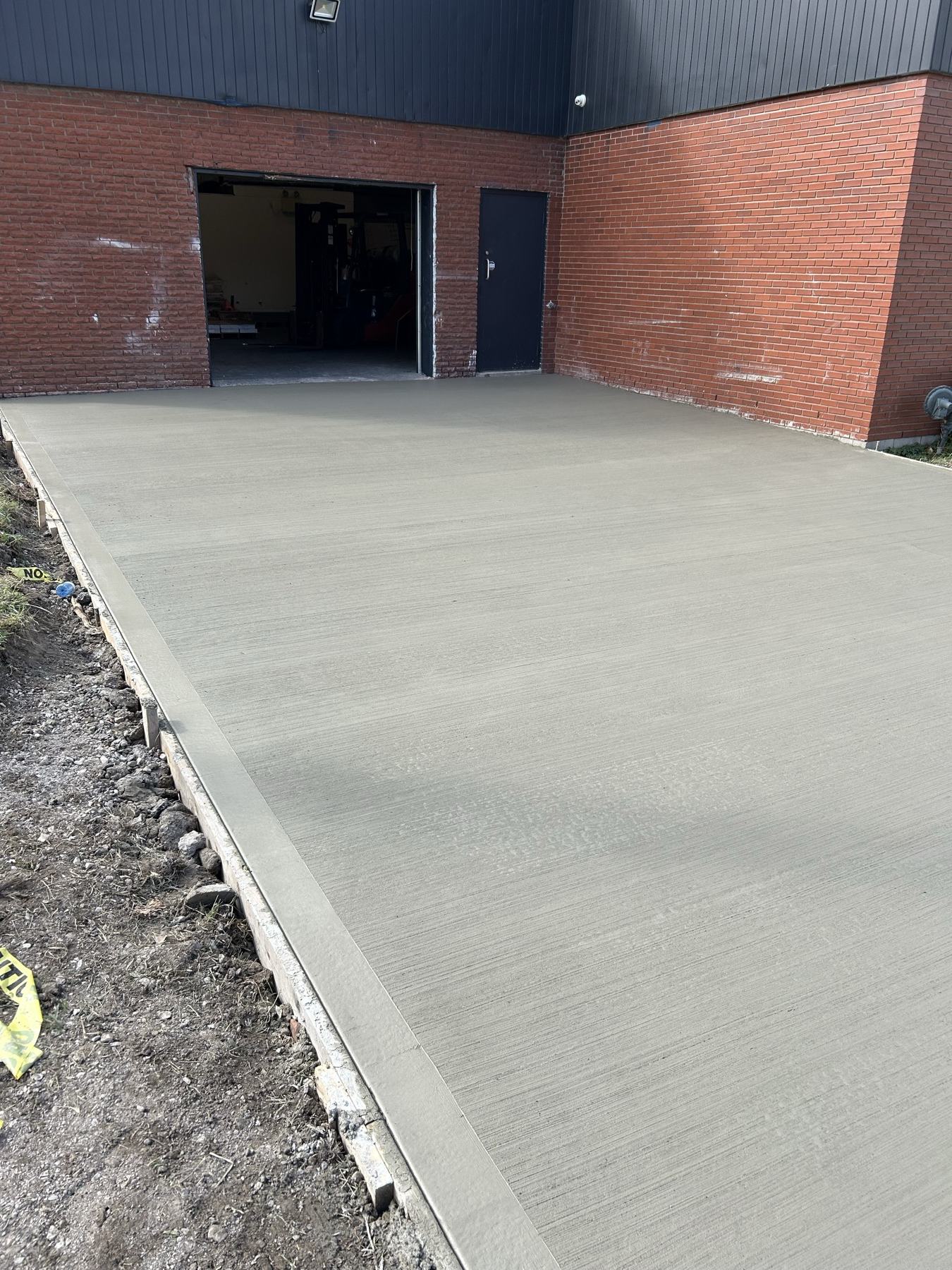 Commercial exterior slab