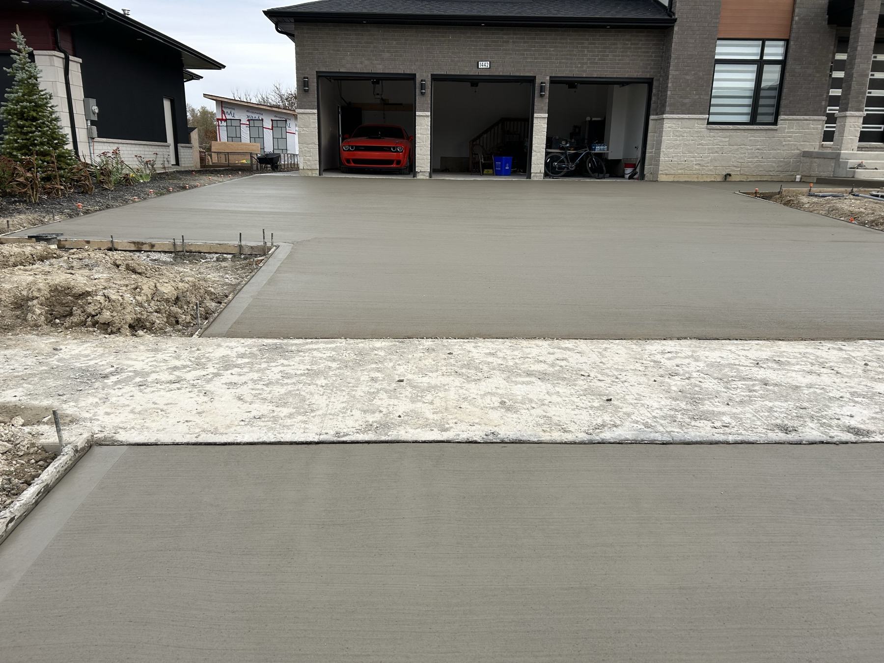 Large commercial concrete pad