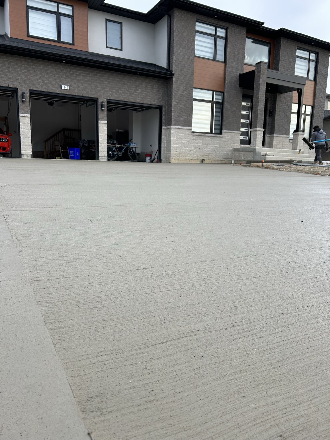 Residential concrete pad