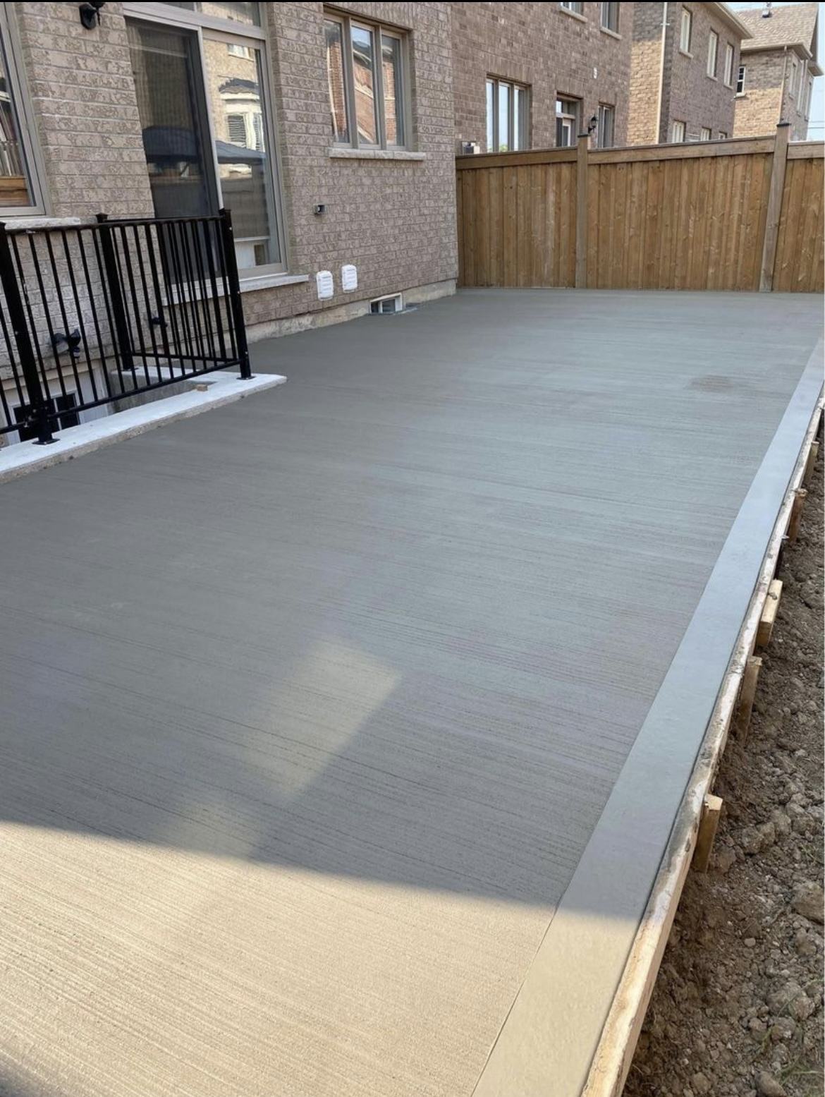 Finished backyard patio