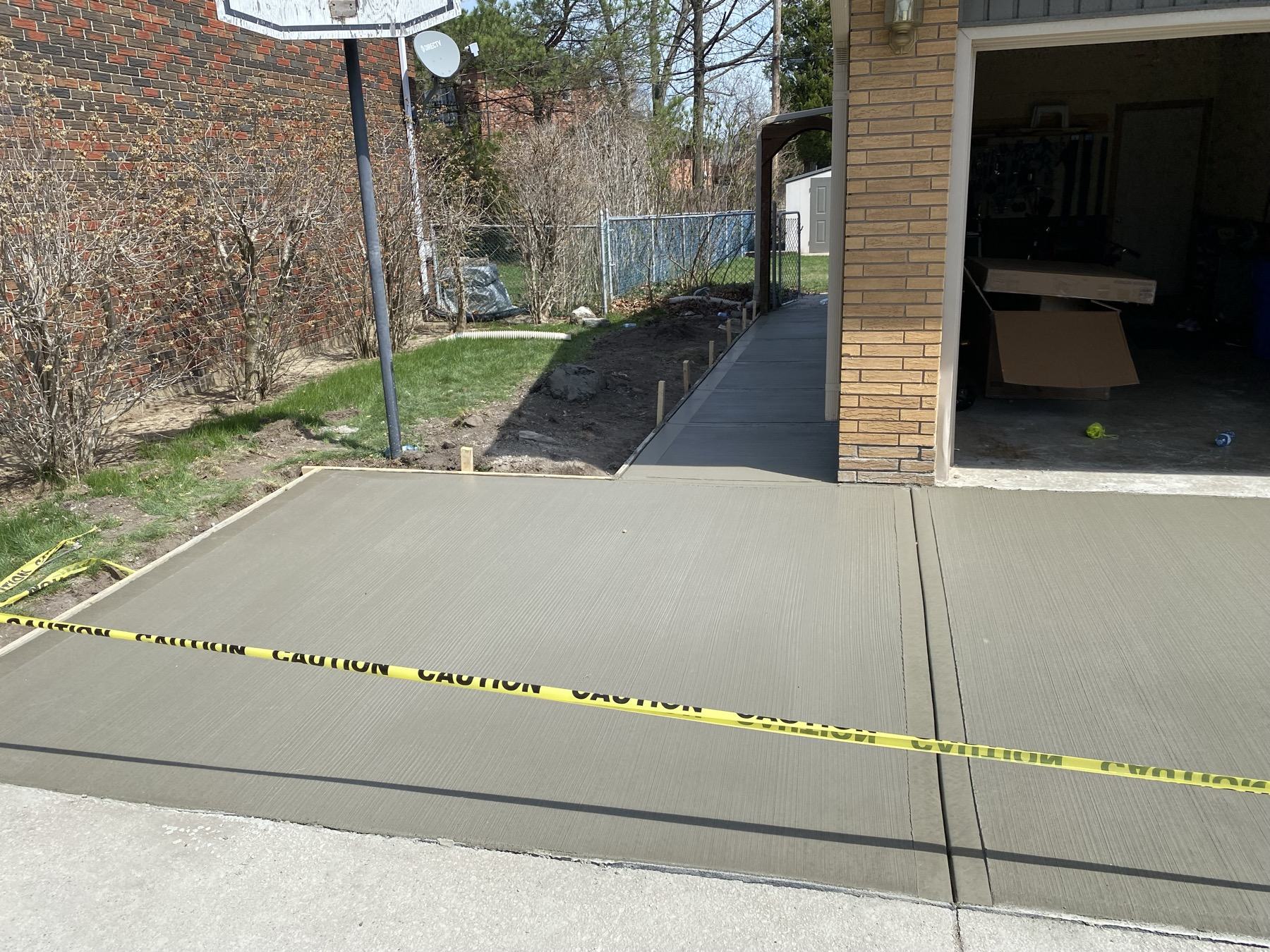 Commercial concrete entrance