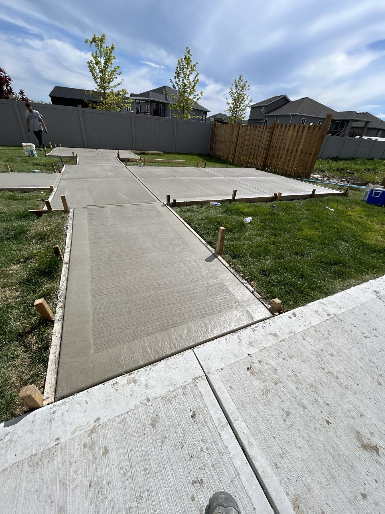 Front walkway panels