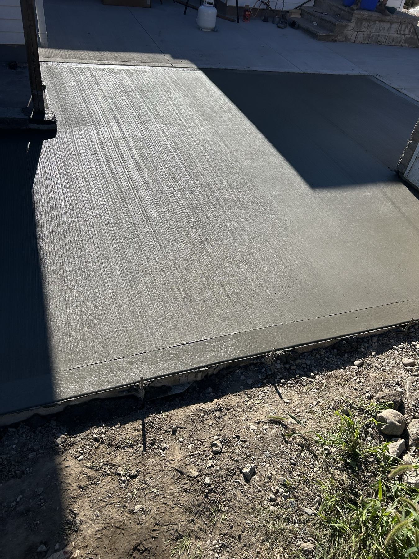 Broom finish driveway