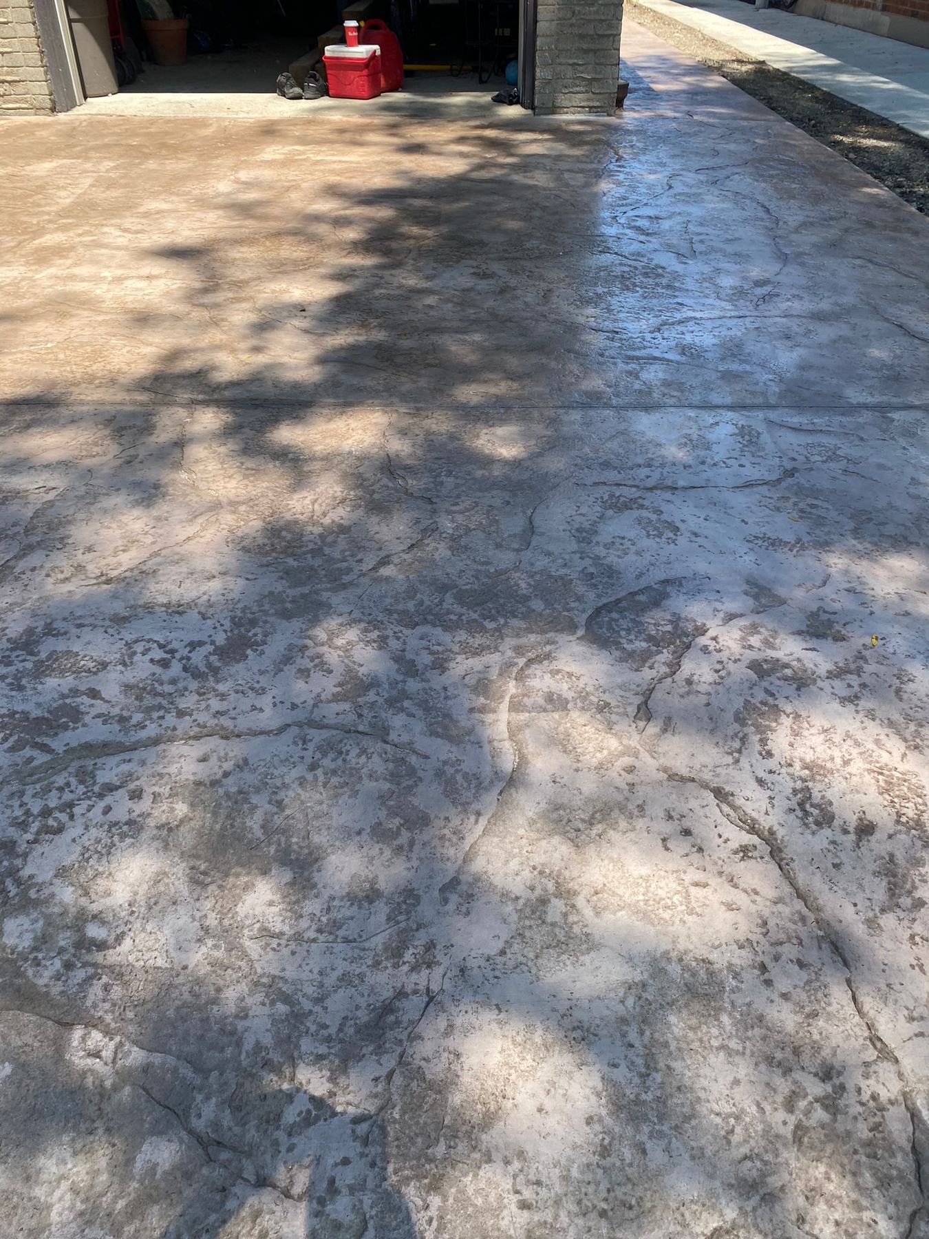 Stamped driveway detail